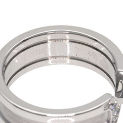 Cartier C2 Ring Diamond #49 K18 White Gold Women's