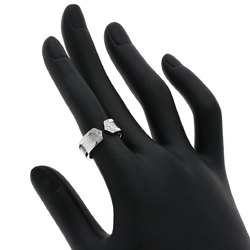 Cartier C2 Ring Diamond #49 K18 White Gold Women's