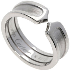Cartier C2 Ring #55 Ring, K18 White Gold, Women's