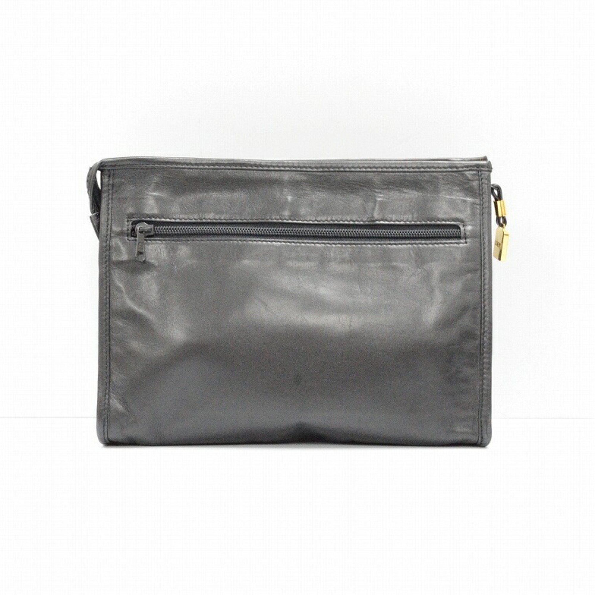 LOEWE Nappa Leather Pouch Clutch Bag JA-18778