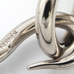 Hermes Choker Jumbo Grey Leather Double Bracelet Women's HERMES