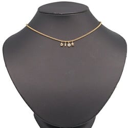 Christian Dior Dior Necklace Gold Metal Pendant Women's Christian