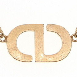 Christian Dior Dior Necklace PETIT CD N2241WOMCY Gold Metal Rhinestone Women's Petit Christian