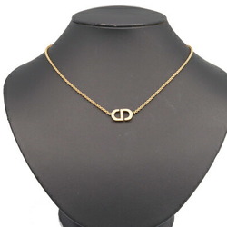 Christian Dior Dior Necklace PETIT CD N2241WOMCY Gold Metal Rhinestone Women's Petit Christian