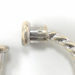 BVLGARI SV925 Sterling Silver Twist Loop Key Ring JA-18914