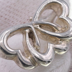 Tiffany Earrings Triple Heart SV Sterling Silver 925 Ear Women's Clip TIFFANY & CO