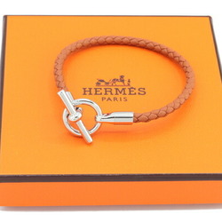 Hermes bracelet Grenan leather metal ladies HERMES