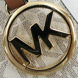 Michael Kors Handbag 35T1GM9C0I Off-white Brown PVC Leather Shoulder Bag Smartphone Women's MICHAEL KORS
