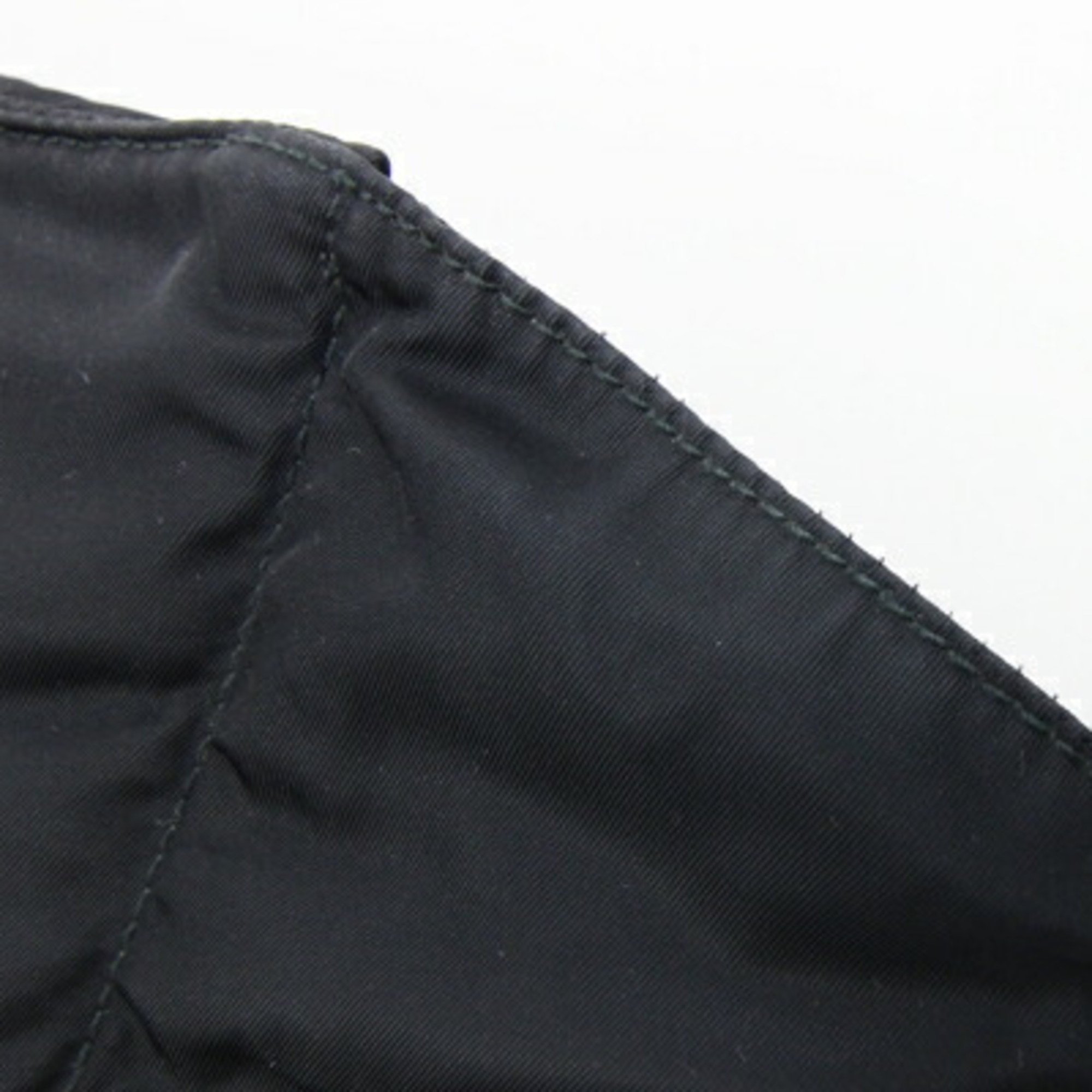 Prada Body Bag 1BL011 Black Nylon Leather Waist Pouch Women Men PRADA