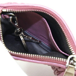 Miu Miu Miu Pouch Matelasse Pink Leather Coin Case Keychain for Women MIUMIU