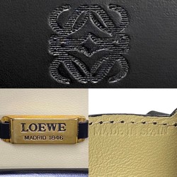 LOEWE Anagram Calf Leather Round Handbag Black 34746