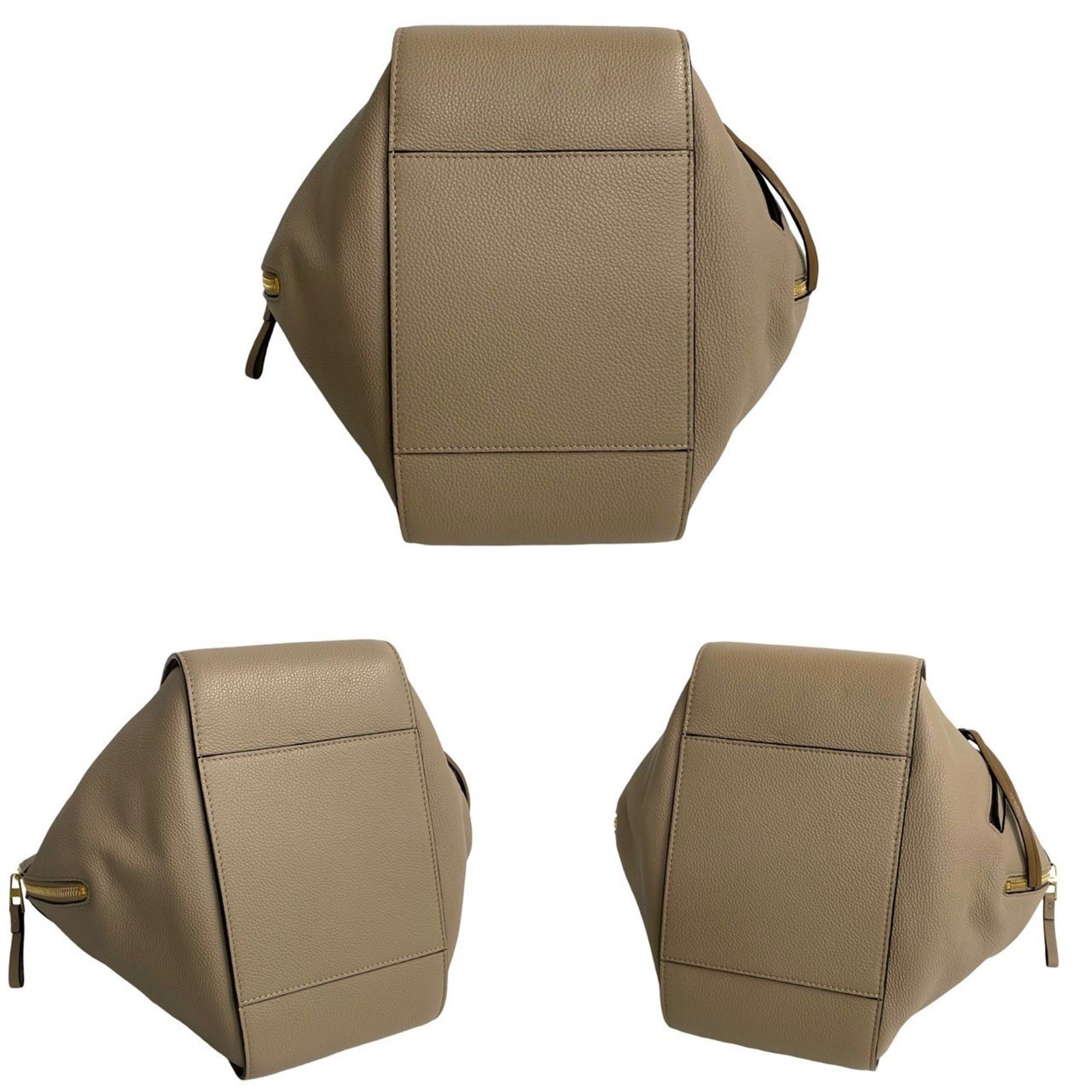 LOEWE Hammock Small Leather 2way Shoulder Bag Handbag Beige 40910