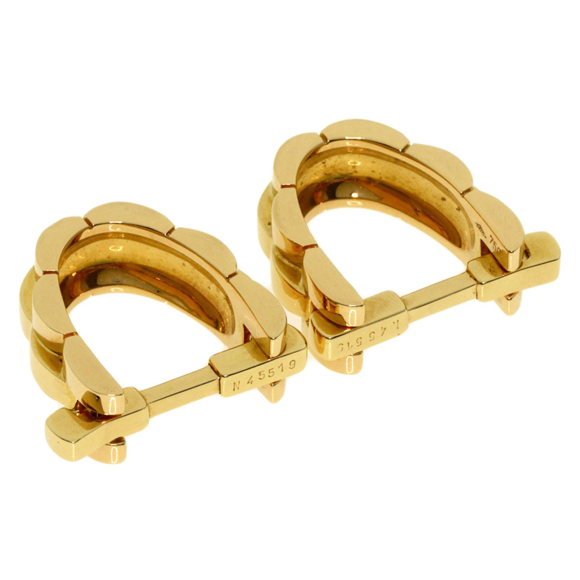 Cartier Panthere Cufflinks K18 Yellow Gold Men's