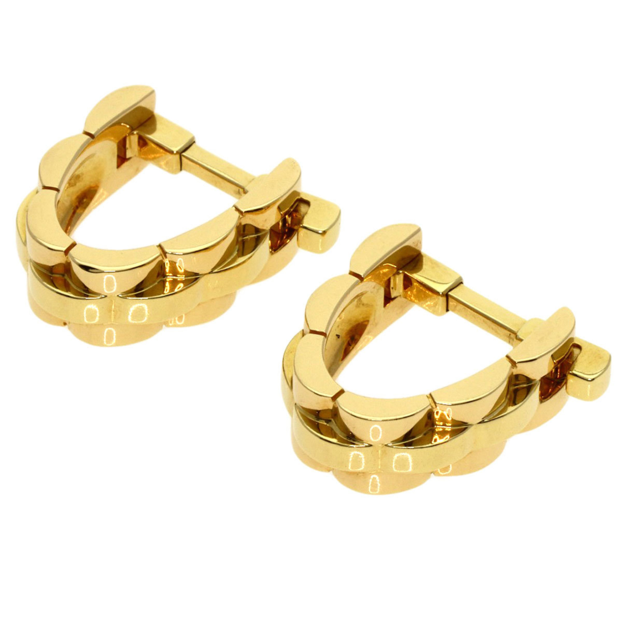 Cartier Panthere Cufflinks K18 Yellow Gold Men's