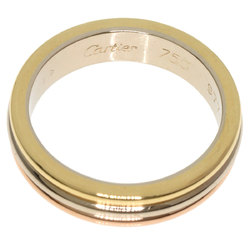 Cartier Three Color #44 Ring, K18 Yellow Gold, K18WG, K18PG, Women's