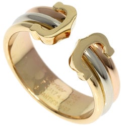 Cartier 2C Ring #53 K18 White Gold K18YG K18PG Ladies