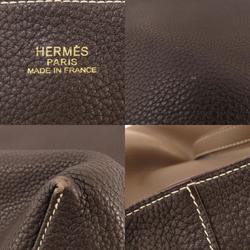 Hermes Double Sens 45 Etoupe Tote Bag Taurillon Women's