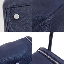Hermes Lindy 26 Blue Nuit Handbag Taurillon Women's