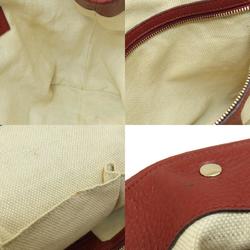 Gucci 296850 GG Horsebit Tote Bag Canvas Leather Women's