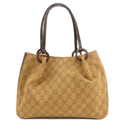 Gucci 101919 GG Pattern Tote Bag Canvas Women's