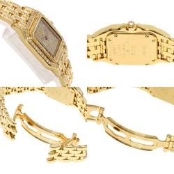 Cartier WF3072B9PVE Panthere SM Full Diamond Manufacturer Complete Wristwatch K18 Yellow Gold K18YG Ladies