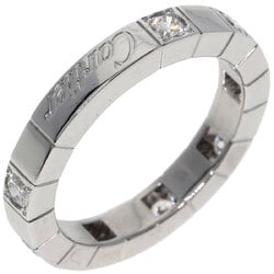 Cartier Lanier Half Diamond #47 Ring, K18 White Gold, Women's