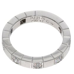 Cartier Lanier Half Diamond #47 Ring, K18 White Gold, Women's