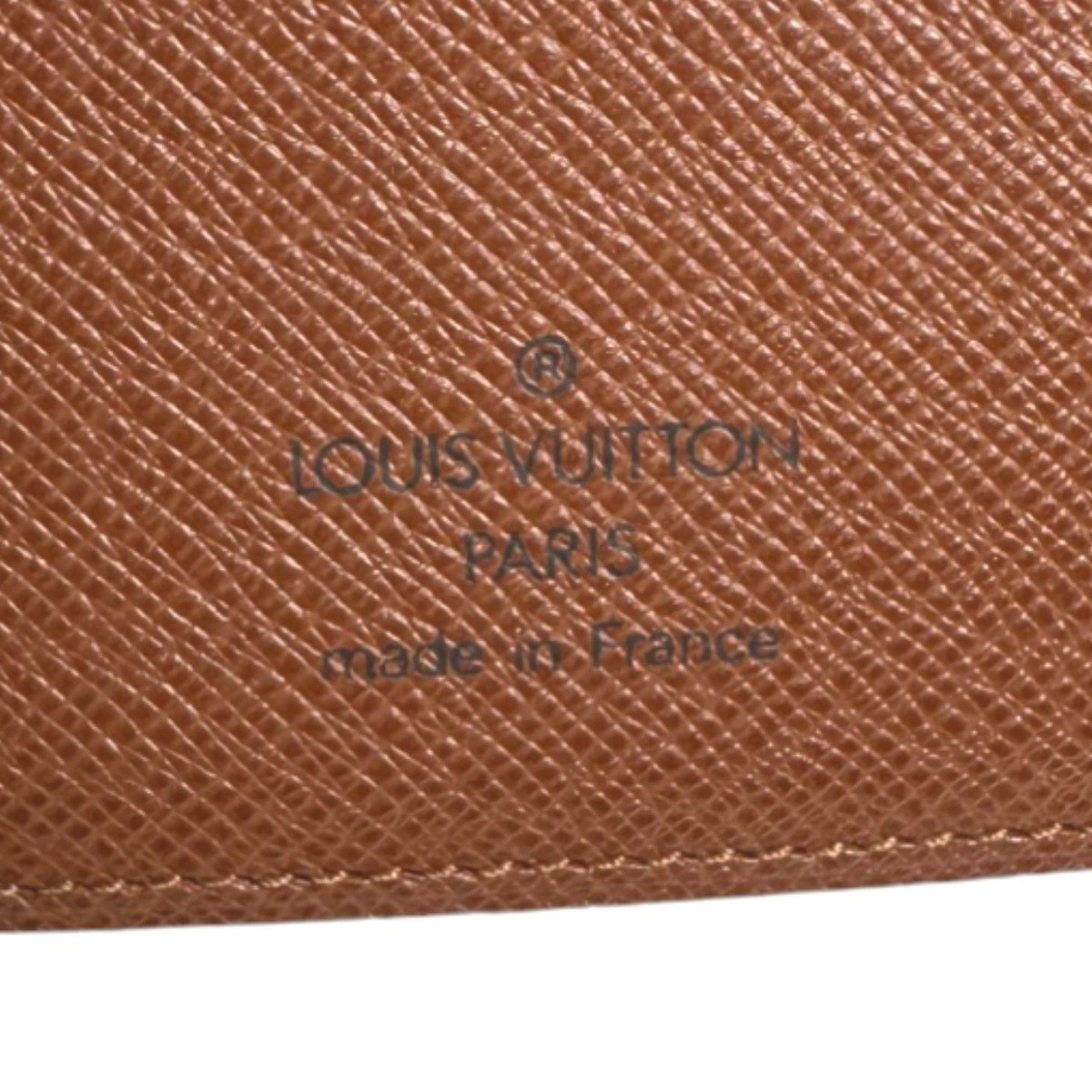 Louis Vuitton LOUIS VUITTON Notebook Cover Case Monogram Agenda PM Canvas R20005 Brown LV