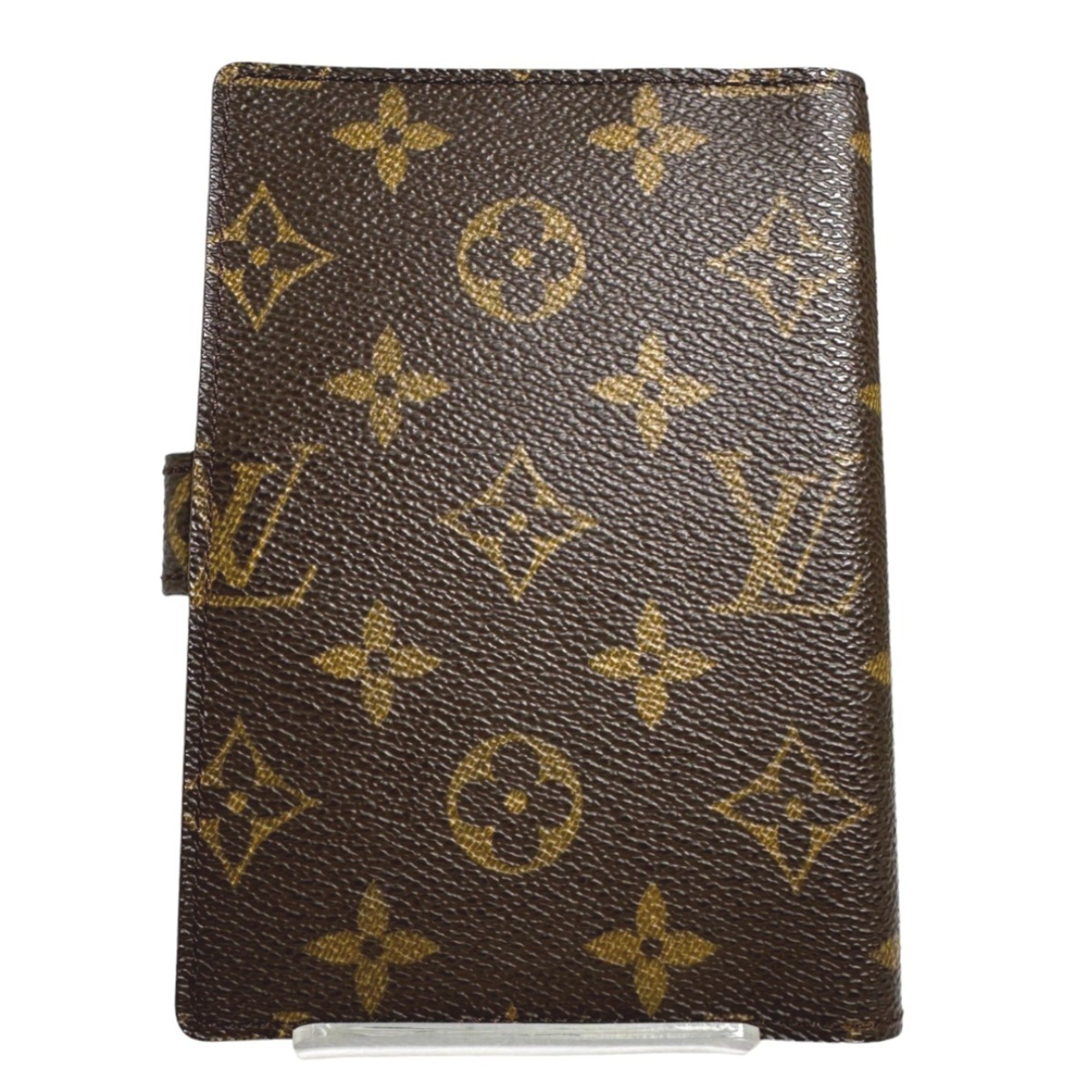 Louis Vuitton LOUIS VUITTON Notebook Cover Case Monogram Agenda PM Canvas R20005 Brown LV