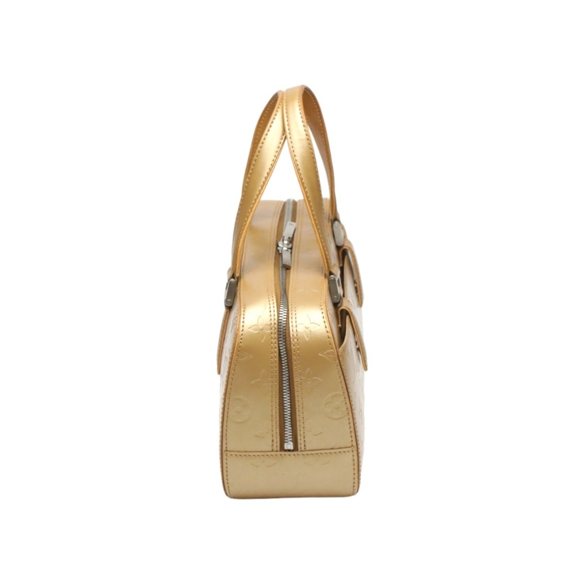 Louis Vuitton LOUIS VUITTON Handbag Monogram Matte Shelton M55177 Gold LV