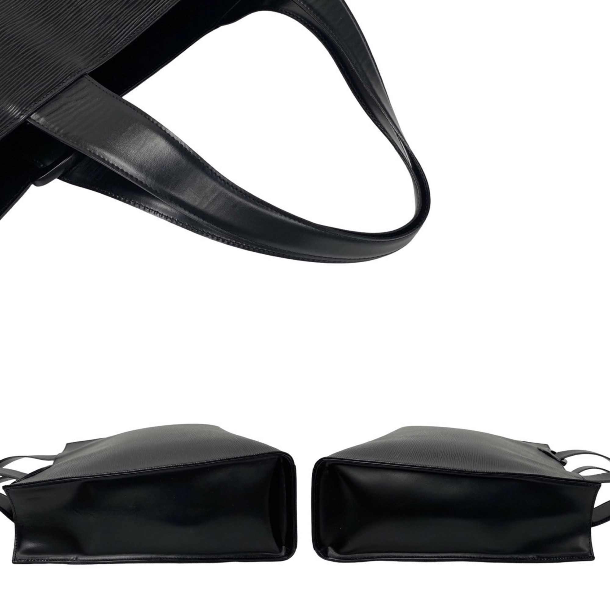 LOUIS VUITTON Louis Vuitton Gemo Epi Leather Tote Bag Handbag Noir Black 69002