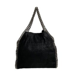 Stella McCartney Falabella Leather Chain Shoulder Bag Tote Black 18404