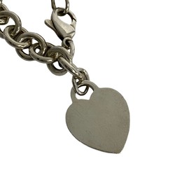 TIFFANY&Co. Tiffany Heart Plate Silver 925 Chain Bracelet 22724