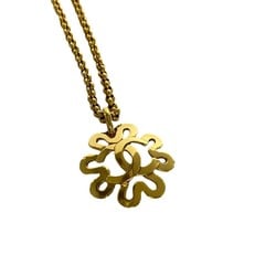 CHANEL 95P engraved Coco mark chain necklace pendant gold for women and men 08351