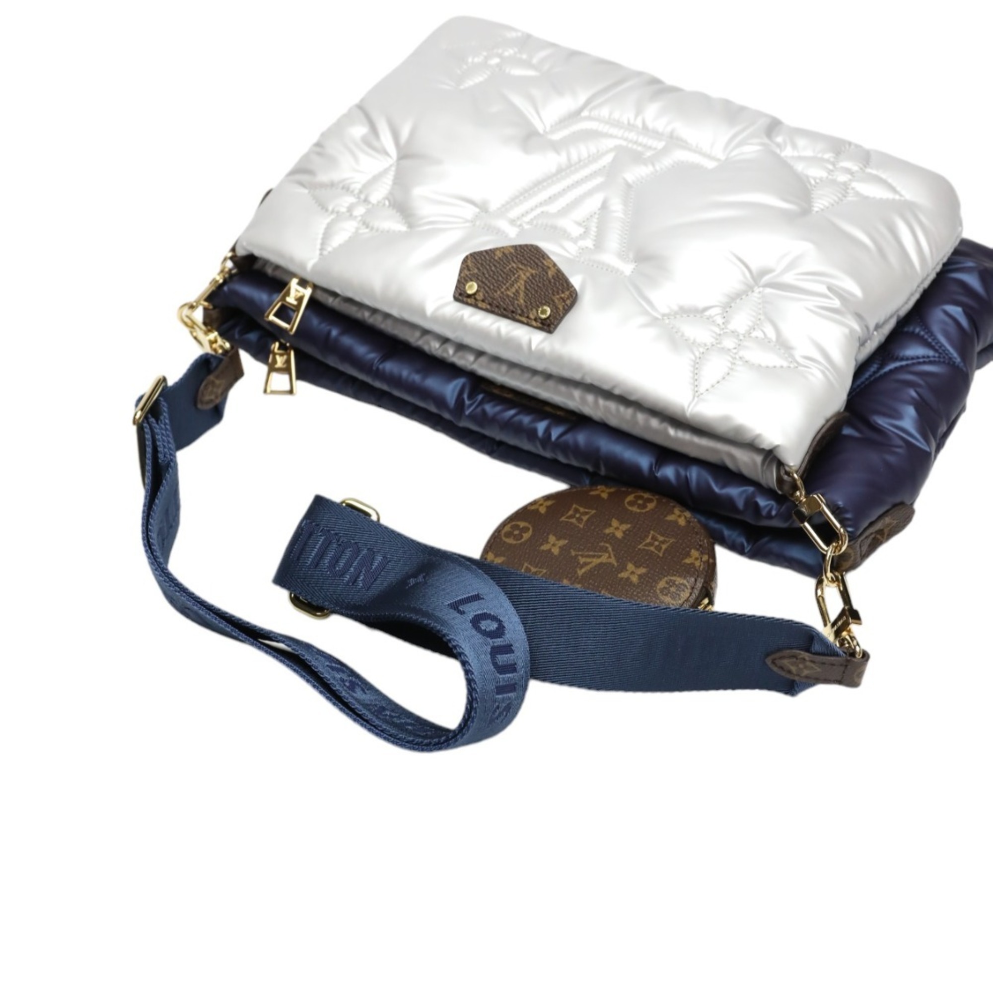 Louis Vuitton LOUIS VUITTON Shoulder Bag Bags & Pouches Monogram Maxi Multi Pochette Accessoires M21057 Navy/Silver LV