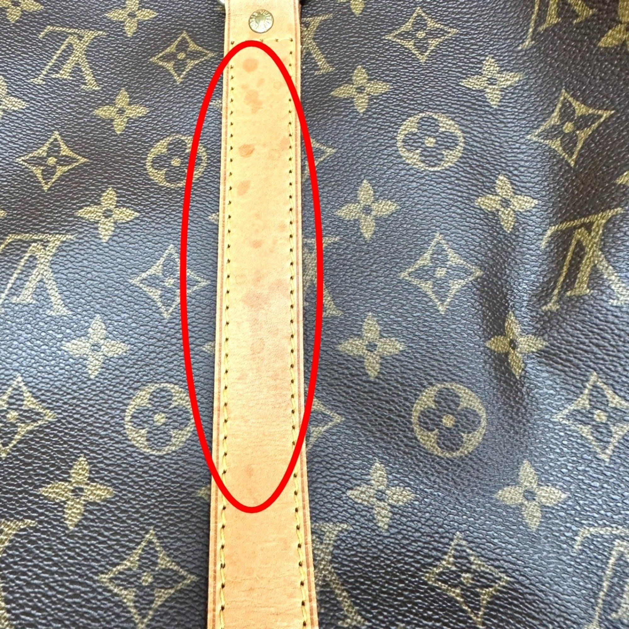 Louis Vuitton Boston Bag Monogram Keepall 55 Canvas M41424 Brown LV