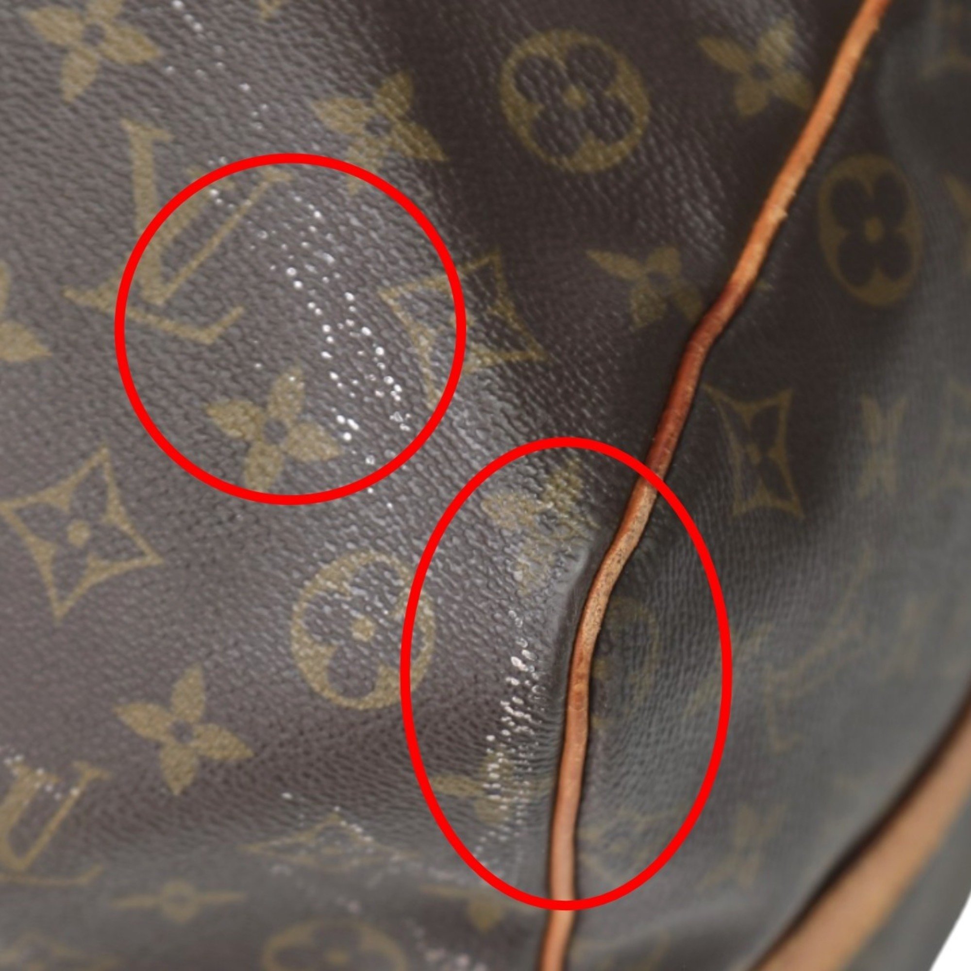 Louis Vuitton LOUIS VUITTON Boston Bag Monogram Keepall Bandouliere 60 Canvas M41412 Brown LV