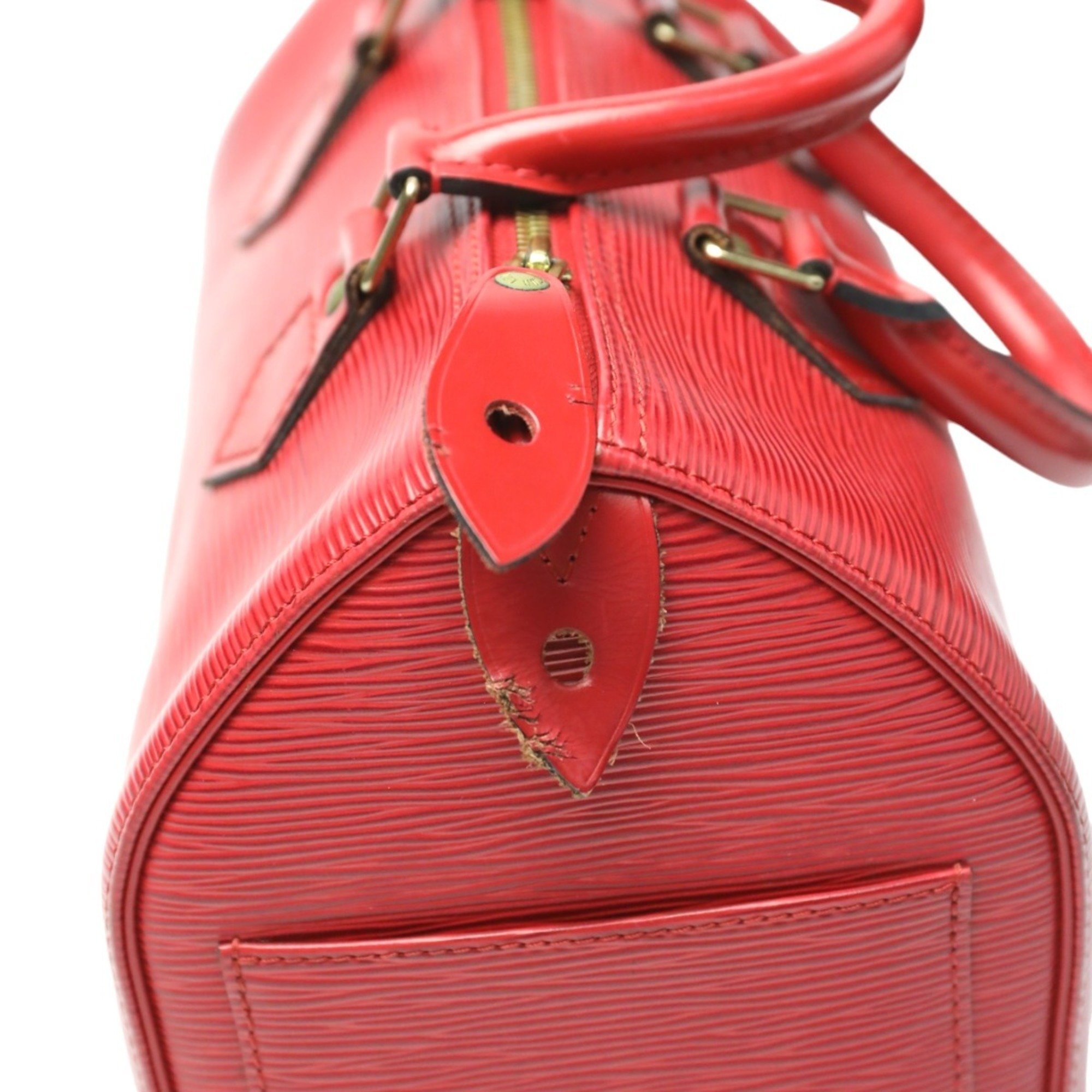 Louis Vuitton LOUIS VUITTON Handbag Epi Speedy 25 Leather M43017 Castillian Red LV
