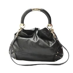 GUCCI Tote Bag Leather Indy 185566 Black