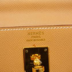 Hermes handbag Kelly 40 □B stamp Cushvel natural ladies