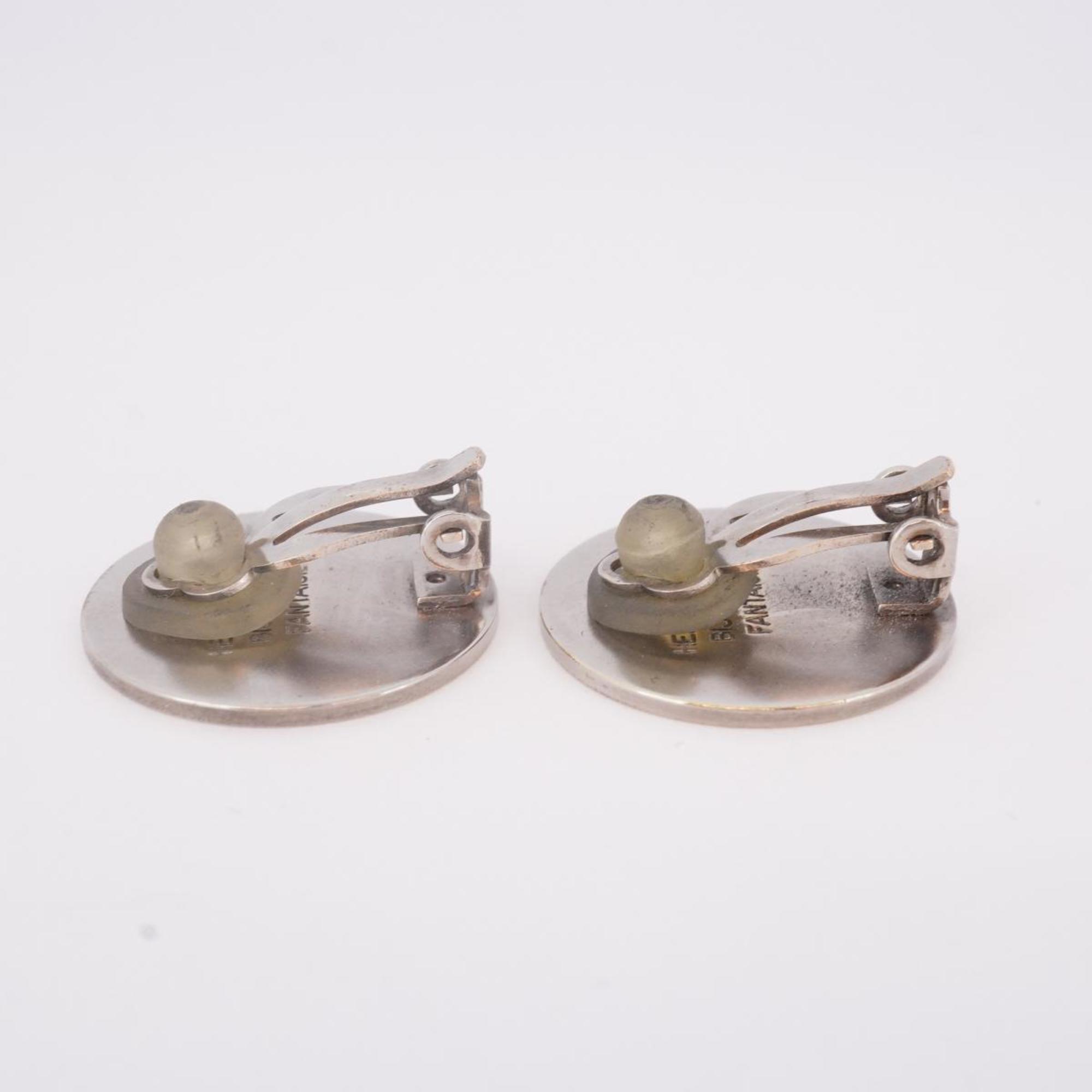 Hermes earrings, serie, metal, silver, women's