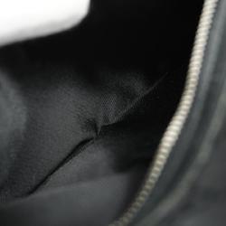 Gucci Shoulder Bag GG Canvas 92555 Leather Black Men Women