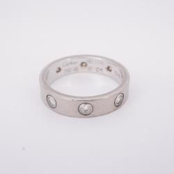 Cartier Ring Love Full Diamond K18WG White Gold Ladies