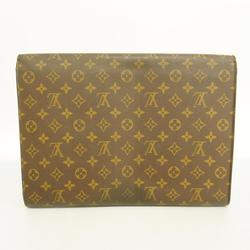 Louis Vuitton Clutch Bag Monogram Porto Envelope M51801 Brown Men's Women's