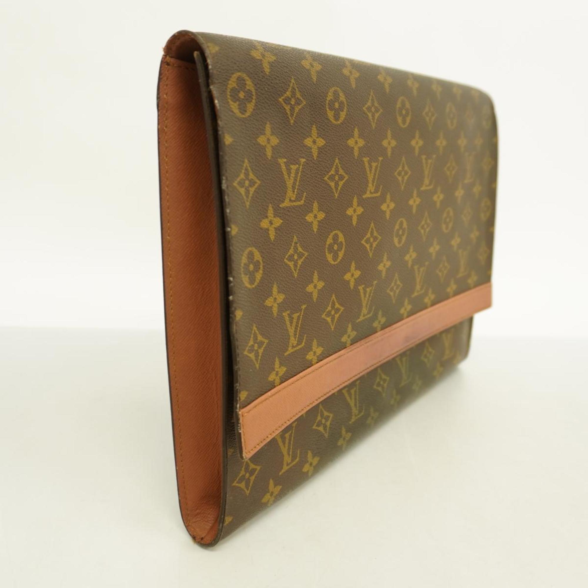 Louis Vuitton Clutch Bag Monogram Porto Envelope M51801 Brown Men's Women's