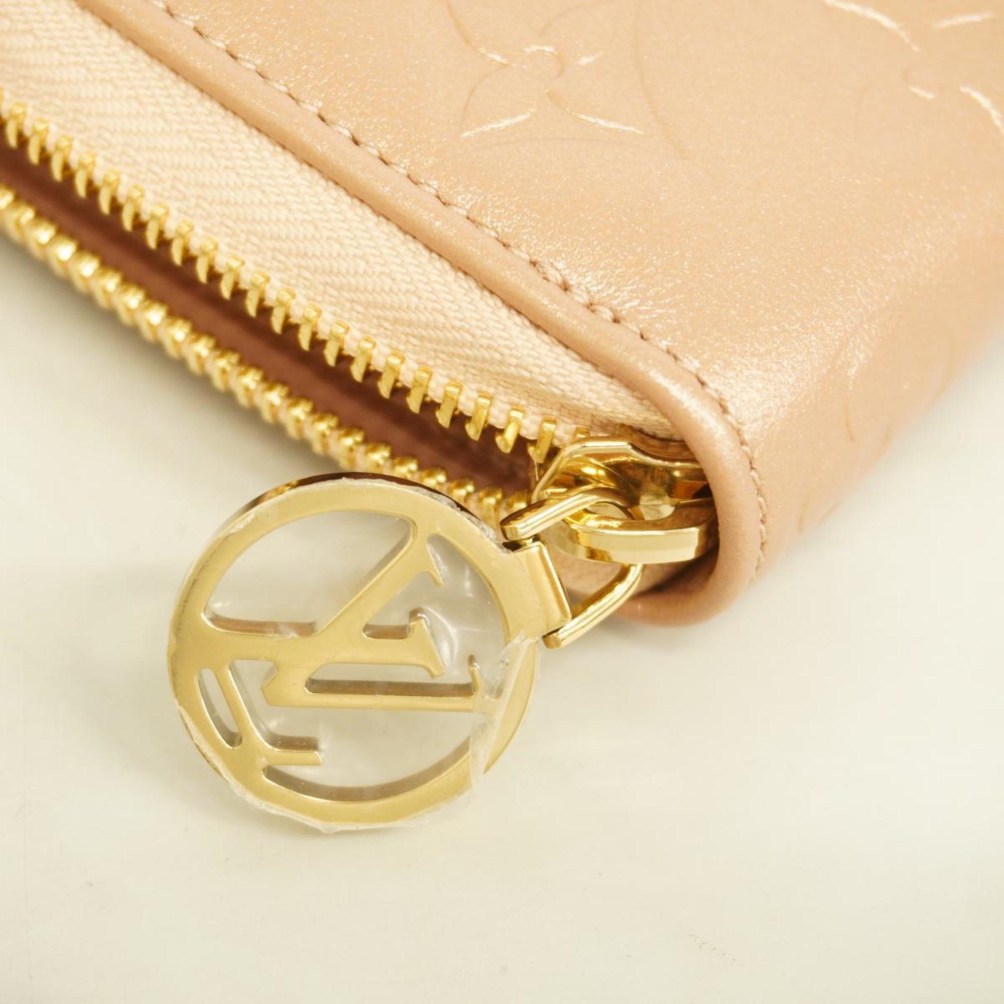 Louis Vuitton Long Wallet Monogram Embossed Zippy M81708 Rose Gold Men's Women's