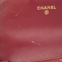 Chanel handbag, Matelasse, chain shoulder, lambskin, Bordeaux, champagne, women's