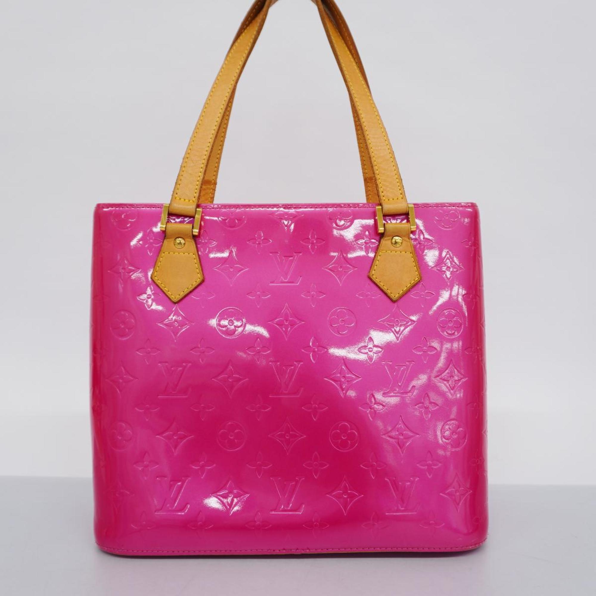 Louis Vuitton Tote Bag Vernis Houston M91219 Fuchsia Pink Ladies