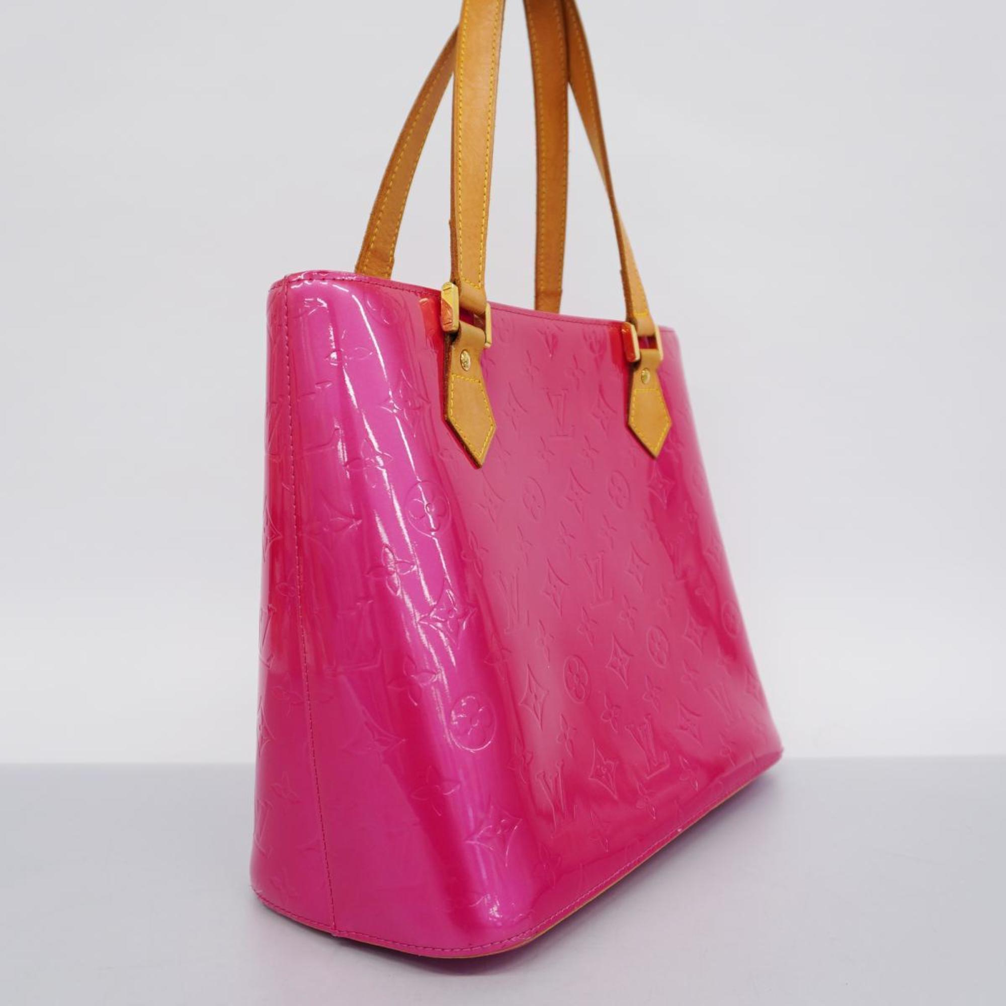 Louis Vuitton Tote Bag Vernis Houston M91219 Fuchsia Pink Ladies