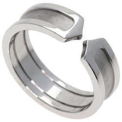 Cartier C2 Ring #59 K18 White Gold Women's